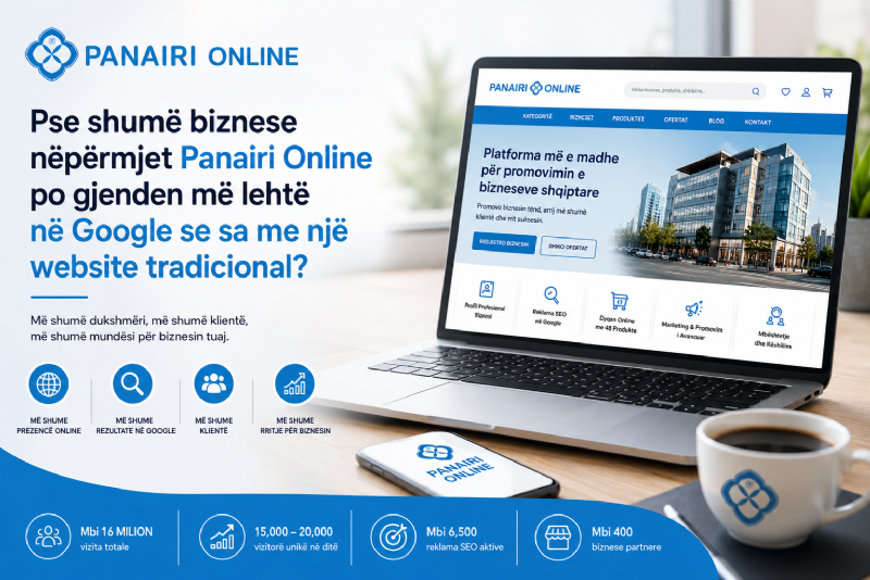 Pse shumë biznese nëpërmjet Panairi Online po gjenden më lehtë në Google...