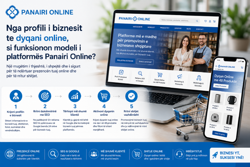 Nga profili i biznesit te dyqani online, si funksionon modeli i platform...