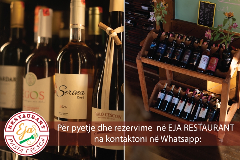 EJA Restaurant, reserve dinner cuisine Tirana Albania, prenota cena cucina italiana autentica Tirana, rezervim restorant Tirane qender kuzhine italiane, book Italian dinner Tirana Albania, prenotazione cena Tirana autentica