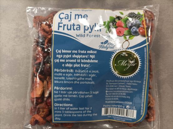 caj me fruta pylli dhe shafran indie nga YLLI MERJA DOKTOR POPULLOR