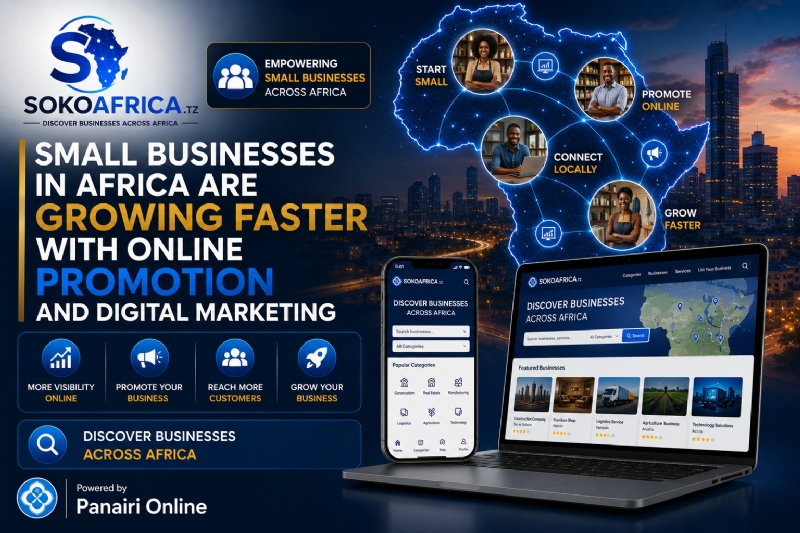 Small Businesses in Africa Are Growing Faster with Online Promotion and Digital Marketing, Discover Businesses Across Africa – Powered by Panairi Online