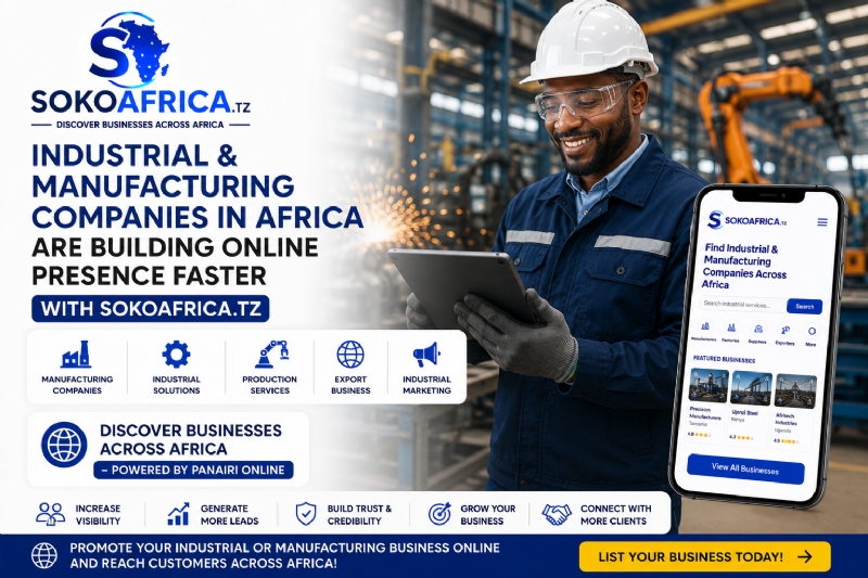 Industrial and Manufacturing Companies in Africa Are Building Online Presence Faster, Discover Businesses Across Africa – Powered by Panairi Online