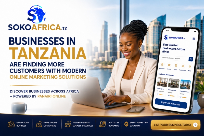 Businesses in Tanzania Are Finding More Customers with Modern Online Marketing Solutions, Discover Businesses Across Africa – Powered by Panairi Online